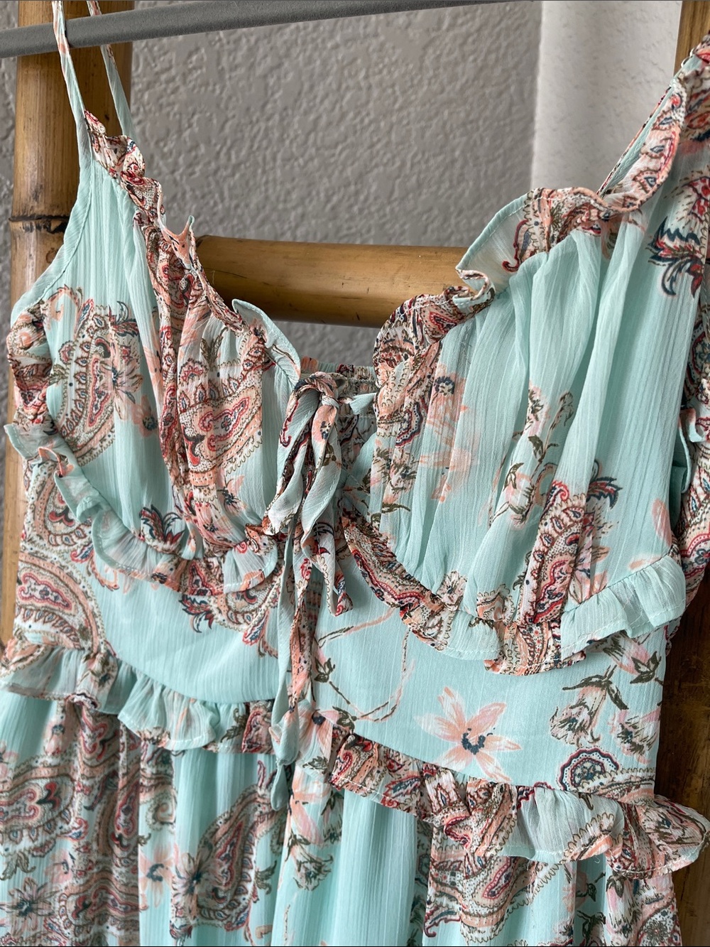 Privy Paisley Ruffled Tiered Maxi Dress🦋 - Picture 3 of 8